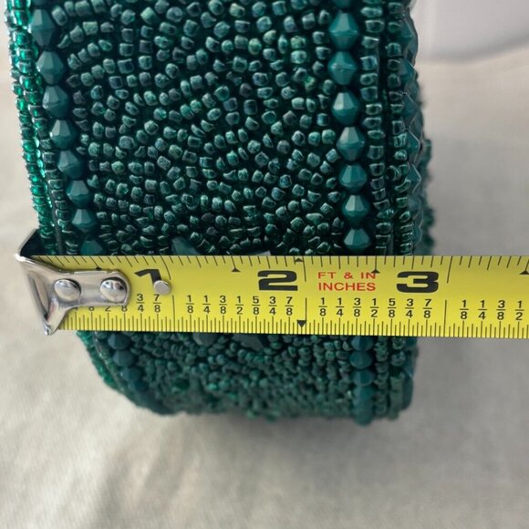 Made in India Beaded Shoulder Bag - Hunter Green - Holidays - Picture 10 of 11